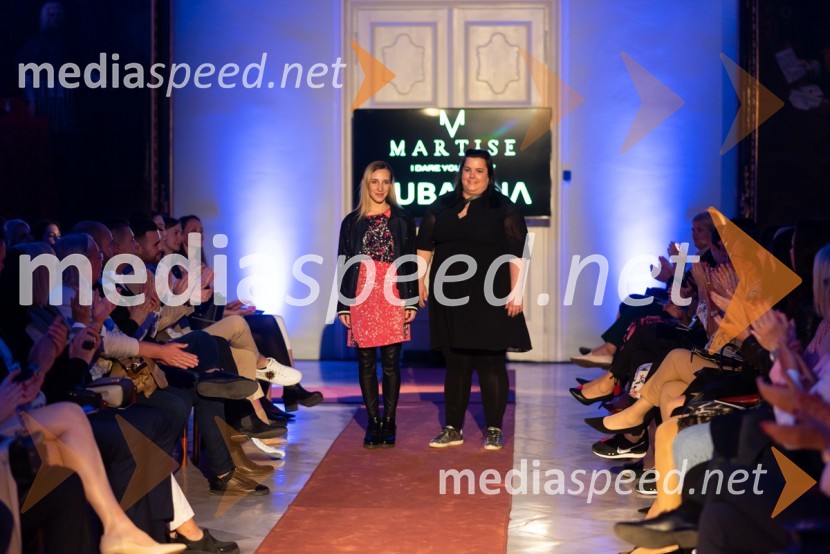  Martina Marolt, modna oblikovalka, Martise;  Barbara Izda, modna oblikovalka, BubalinaMesec mode v muzeju, modna revija