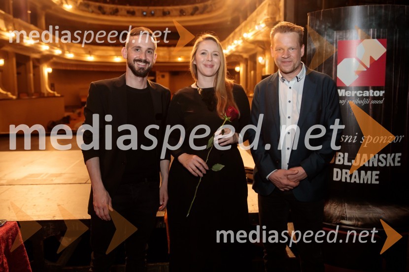  Jernej Pristov, vodja službe za odnose z javnostmi SNG Drama Ljubljana;  Barbara Svetek, vodja službe za marketing SNG Drama Ljubljana;  Luka Nabergoj, pomočnik ravnateljice SNG Drama LjubljanaMandićCirkus, premiera