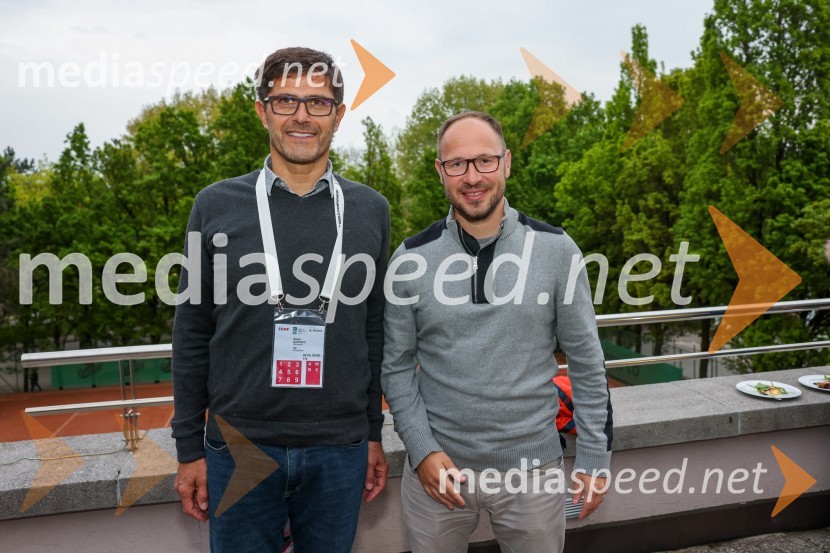  Matjaž Rakovec, predsednik Hokejske zveze Slovenije;  Jernej Vrtovec, minister za infrastrukturoSlovenija - Madžarska, hokejska tekma, VIP