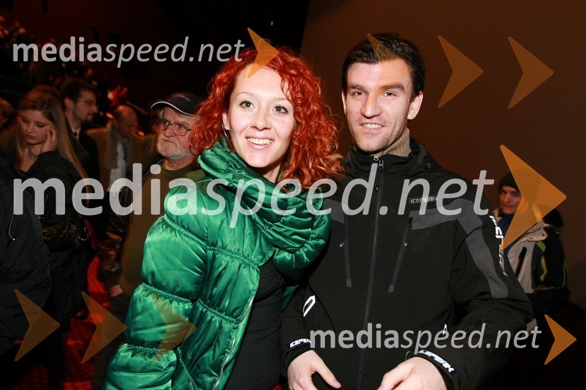 Anita Čenadi, plesalka in Marko Pigac, fotografVampir z Gorjancev, predpremiera filma