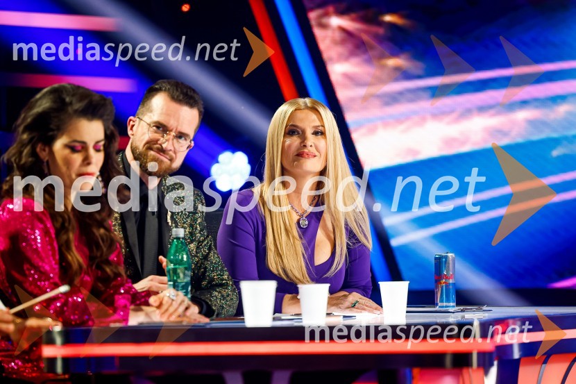  Ana Maria Mitić, stand up komičarka;  Andrej Škufca, štirikratni svetovni plesni prvak in plesni sodnik;  Helena Blagne, pevkaZnan obraz ima svoj glas, 8. oddaja