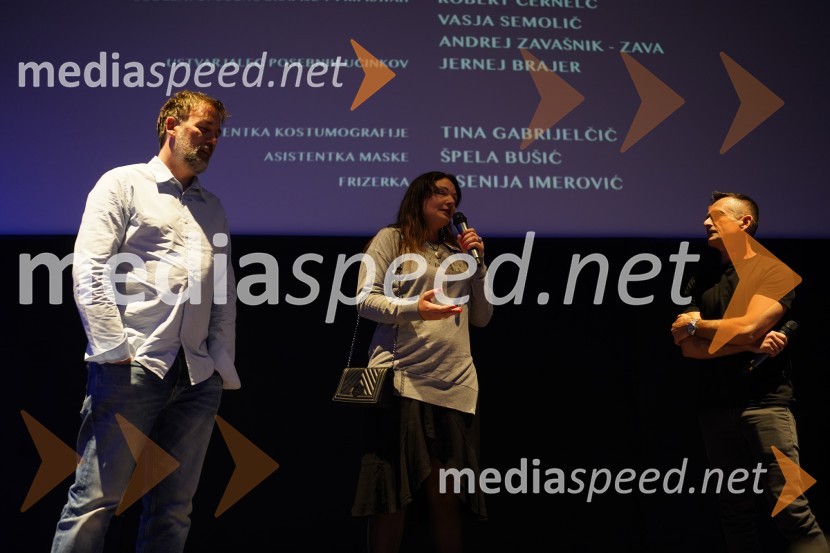  Vlado Bulajić, filmski producent;  Mirel Knez, igralka;  Damjan Vinter, voditeljInventura, premiera slovenskega filma v Maribox
