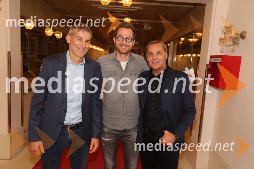 mag. Alan Perc, nekdanji direktor podjetja Energetika Maribor;  ... ;  Danilo Rošker, direktor SNG MariborNe ti meni Alice, premiera avtorskega projekta, SNG Maribor