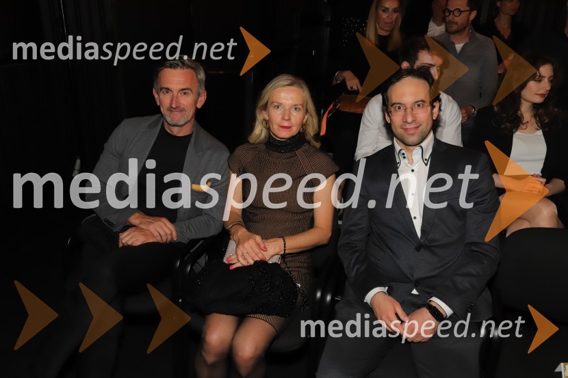  Marko Lukić, lastnik in direktor družbe Lumar IG;  Alenka Lukić;  Simon Krečič, umetniški direktor Opere SNG MariborNe ti meni Alice, premiera avtorskega projekta, SNG Maribor