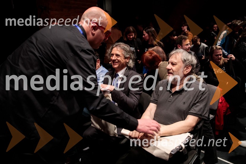  ... ;  Robert Golob, predsednik stranke Gibanje Svoboda; dr. Slavoj Žižek, filozofDan zmage z Marcelom Štefančičem Jr