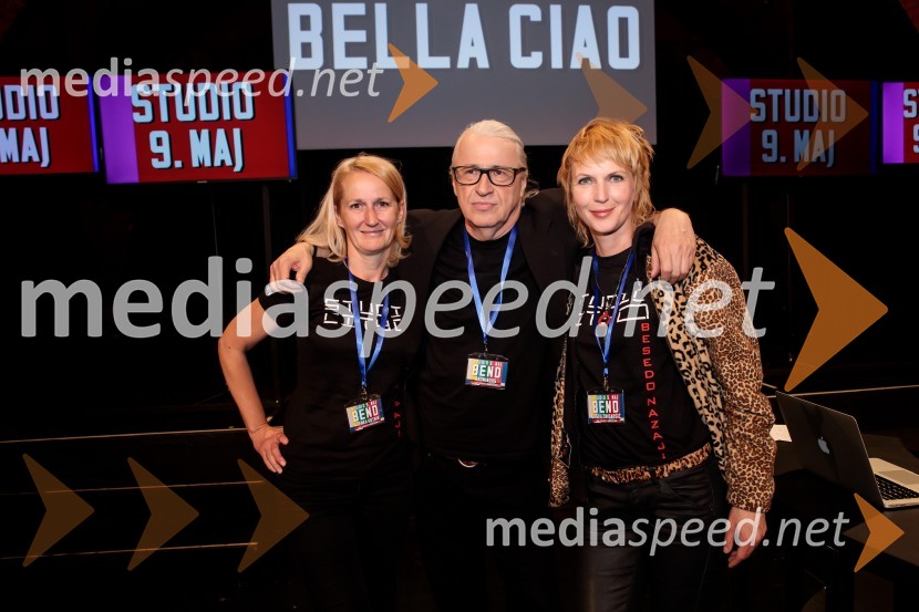  Alenka  Kotnik, urednica, RTV Slovenija; mag. Marcel Štefančič ml., filmski kritik, publicist in TV voditelj;  Urška Žnidaršič, režiserkaDan zmage z Marcelom Štefančičem Jr