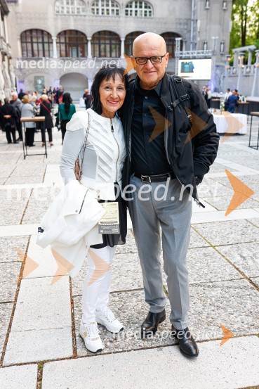  Nataša Eberlinc;  Marjan Eberlinc, direktor, družba Plinovodi d.o.o.Otvoritev nove strehe v Poletnem gledališču Križank