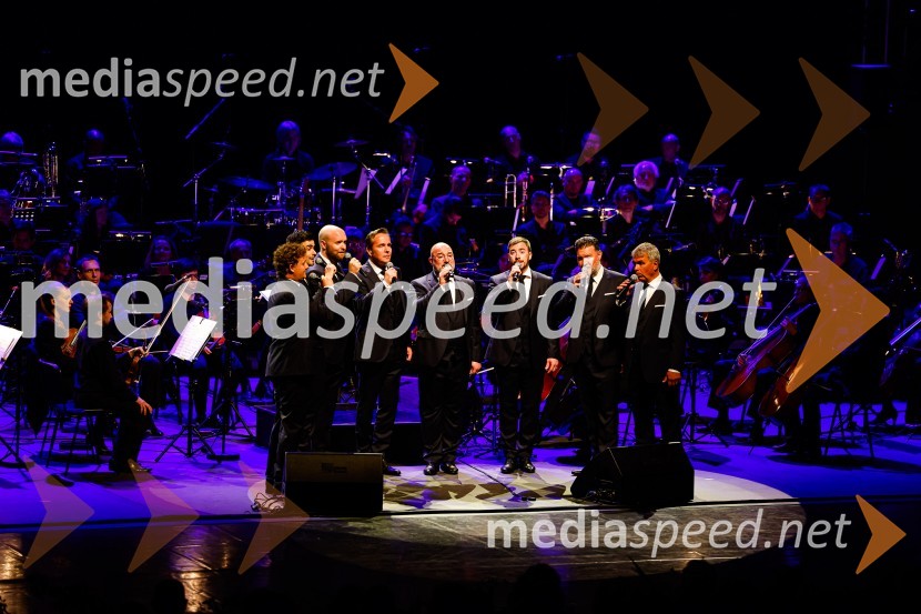 Slovenski oktetOtvoritev nove strehe v Poletnem gledališču Križank