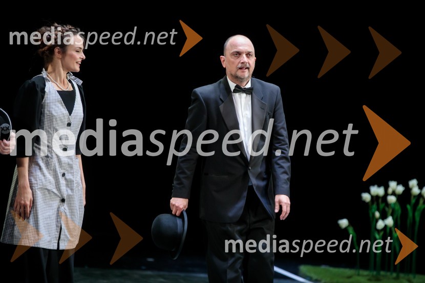  Tina Vrbnjak, igralka;  Joži Šalej, glasbenikVeliki diktator, premiera drame