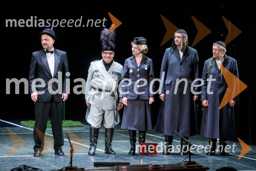  Joži Šalej, igralec;  Bojan Emeršič, igralec;  Eva Jesenovec, igralka;  Matija Rozman, igralec;  Zvone Hribar, igralecVeliki diktator, premiera drame