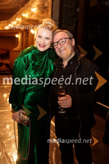  Danica Lovenjak, novinarka;  Bojan Emeršič, igralecVeliki diktator, premiera drame