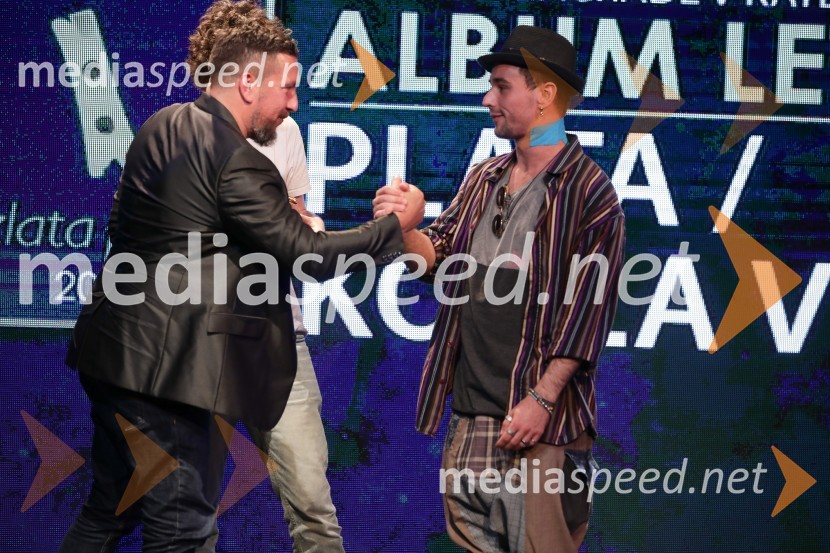  Boštjan Dermol, pevec;  Domen  Don Holc, skupina Koala VoiceZlata piščal 2022, podelitev glasbenih nagrad