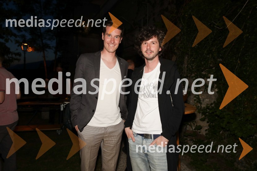  Janez Černe, podžupan Mestne občine Kranj;  Miha Prašnikar, skupina Koala VoiceZlata piščal 2022, podelitev glasbenih nagrad