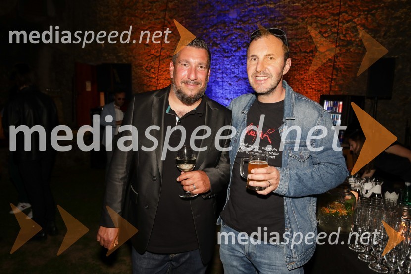  Boštjan Dermol, pevec;  Jernej Dirnbek - Dimek, skupina MI2Zlata piščal 2022, podelitev glasbenih nagrad