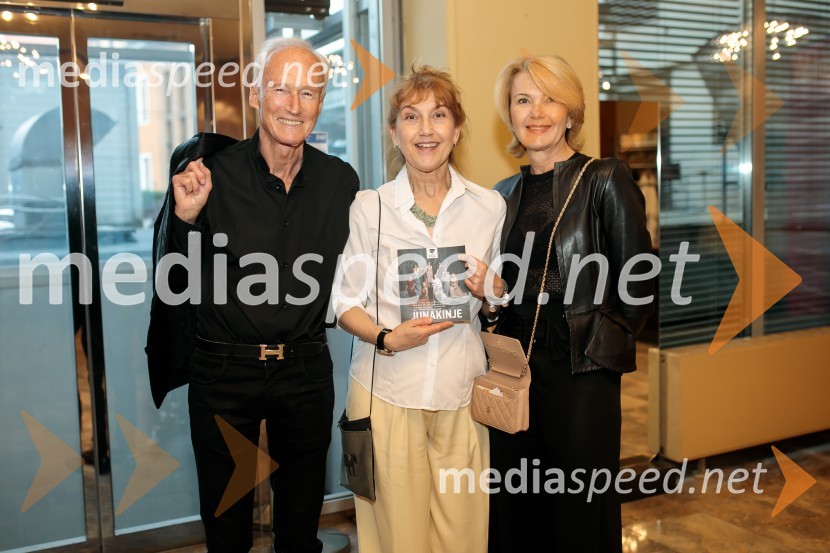  Janez  Pergar, prokurist NP Consulting;  Barbara Hieng Samobor, direktorica in umetniška vodja MGL;  Nevenka Črešnar Pergar, lastnica in direktorica podjetja NP ConsultingJunakinje, premiera drame