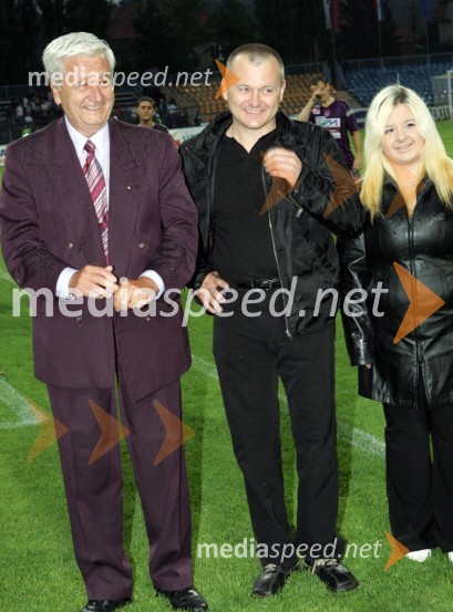 Predsednik NK Maribora prim. Rudi TURK, dr.med. in poslanec SLS Franc KanglerStipe Balajič poslovilna tekma