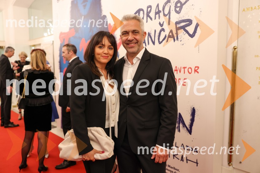  Tina Rajterič;  Marko Arsenovič, managing director, s.Oliver Slovenia & CroatiaRigoletto, premiera opere, SNG Maribor