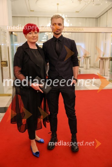  Valerija Grubelnik, Cvetličarna Grubelnik;  David Hojnik, modni oblikovalec DH fashionRigoletto, premiera opere, SNG Maribor