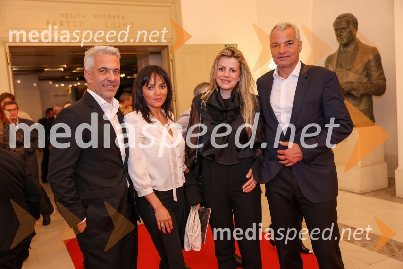  Marko Arsenovič, managing director, s.Oliver Slovenia & Croatia;  Tina Rajterič;  Katja Arsenovič, direktorica Rožmarin Hospitality Group;  Saša Arsenovič, župan občine Maribor, podjetnikRigoletto, premiera opere, SNG Maribor