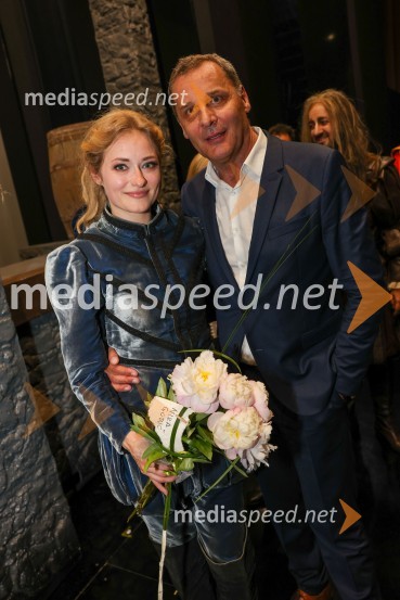  Nika Gorič, sopranistka;  Danilo Rošker, direktor SNG MariborRigoletto, premiera opere, SNG Maribor
