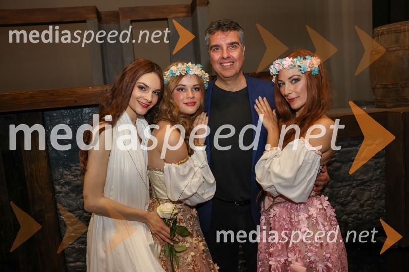  Marisa Višnić Maver;   Sandra Štefanec;  Pier Francesco  Maestrini, režiser;  Zala HorvatRigoletto, premiera opere, SNG Maribor