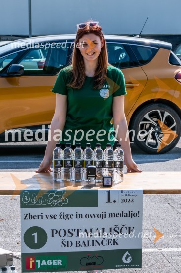 Zbiranje žigov na trasi - 1. postajališče pri Športni dvorani Balinček1. Bobrovo bicikliranje
