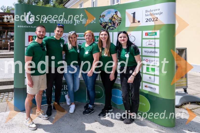 Organizacijski team - Lidija Jančič, Dino Markovinovič, Saša Kovačec, Nada Lončar, študenti1. Bobrovo bicikliranje