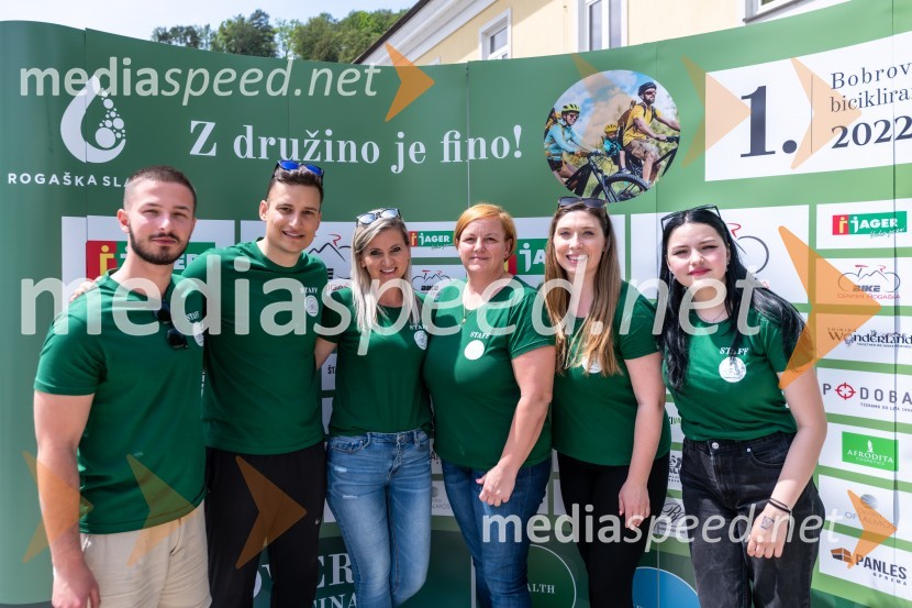 Organizacijski team - Lidija Jančič, Dino Markovinovič, Saša Kovačec, Nada Lončar, študenti1. Bobrovo bicikliranje