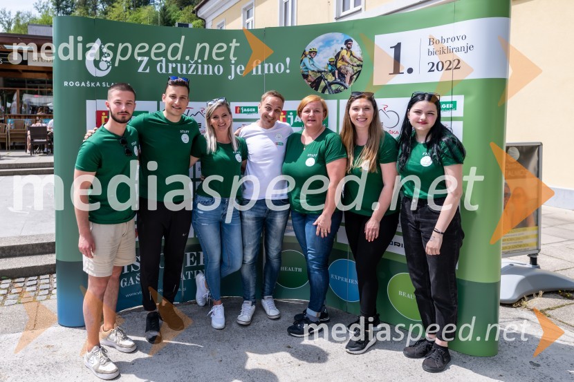 Organizacijski team - Lidija Jančič, Dino Markovinovič, Saša Kovačec, Nada Lončar, študenti1. Bobrovo bicikliranje