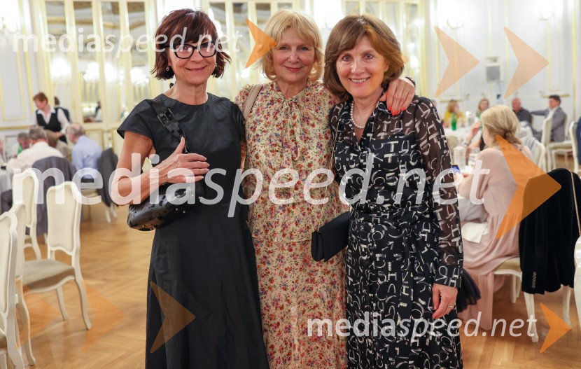  Tanja Rajtmajer;  Vlasta Ravnikar; prof. dr.  Vesna KrajncTone Vogrinec, zabava za 80. rojstni dan