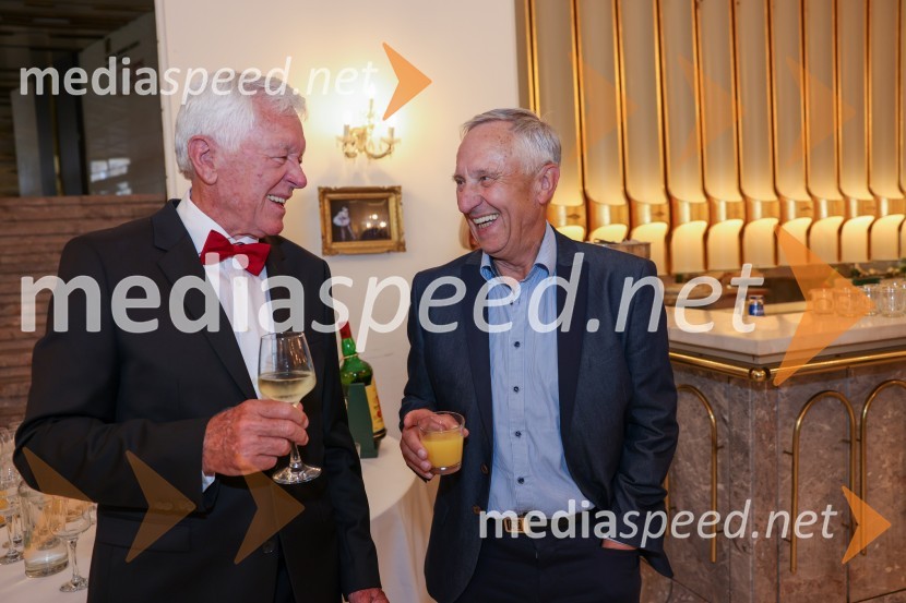  Tone Vogrinec, športni in smučarski funkcionar;  Janez Bukovnik, predsednik uprave Športna loterija d.d.  Tone Vogrinec, zabava za 80. rojstni dan