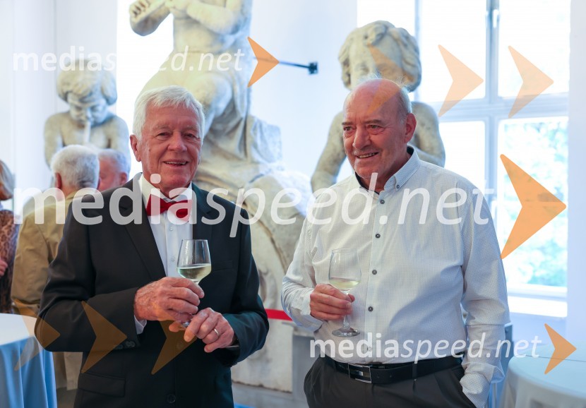  Tone Vogrinec, športni in smučarski funkcionar;  Jože JagodnikTone Vogrinec, zabava za 80. rojstni dan