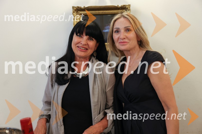 mag.  Helena  Cvikl, profesorica, Turistica Portorož;  Stanka Hrga, JTITone Vogrinec, zabava za 80. rojstni dan
