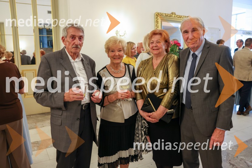  Janko Špes;  Zina Brandner;  Iris Krebs;  Georg KrebsTone Vogrinec, zabava za 80. rojstni dan