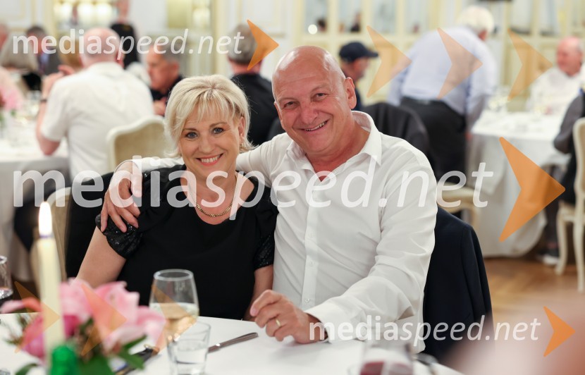  Mira Greifoner;  Stanislav Greifoner, župan, Občina StaršeTone Vogrinec, zabava za 80. rojstni dan