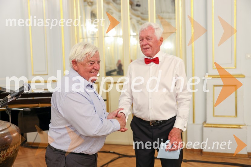  Milan Kučan, nekdanji predsednik Republike Slovenije;  Tone Vogrinec, športni in smučarski funkcionarTone Vogrinec, zabava za 80. rojstni dan