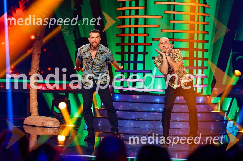  Andrej Škufca, štirikratni svetovni plesni prvak in plesni sodnik;  Peter Poles, televizijski voditeljZnan obraz ima svoj glas, 9. oddaja