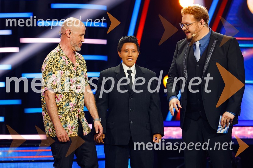  Peter Poles, televizijski voditelj;  Adrijana Kamnik, pevka;  Sašo Stare, stand up komik, voditeljZnan obraz ima svoj glas, 9. oddaja