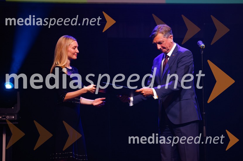  Barbara Murn Vrviščar, direktorica Pionirskega doma;  Borut Pahor, predsednik Republike SlovenijeFestival lepote v Pionirskem domu