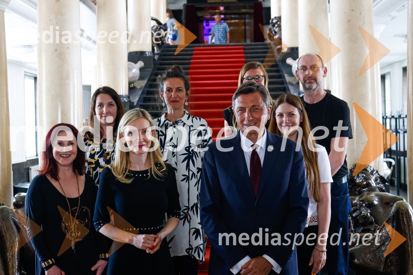  ... ;  ... ;  Barbara Murn Vrviščar, direktorica Pionirskega doma;  ... ;  Borut Pahor, predsednik Republike Slovenije;  ... ;  ... ;  ... Festival lepote v Pionirskem domu