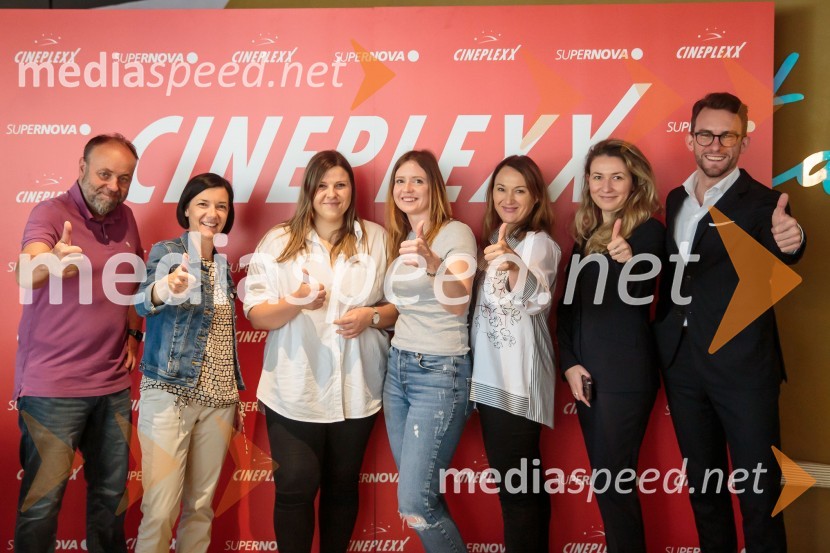 Ekipa Cineplexx SlovenijaNovinarska konferenca pred otvoritvijo Cineplexx kina v Supernovi Ljubljana