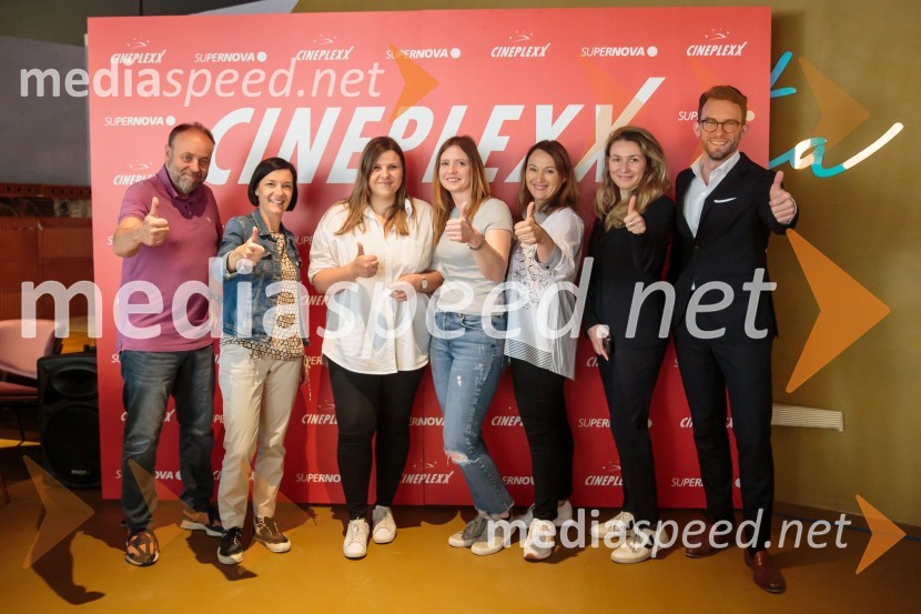 Ekipa Cineplexx SlovenijaNovinarska konferenca pred otvoritvijo Cineplexx kina v Supernovi Ljubljana
