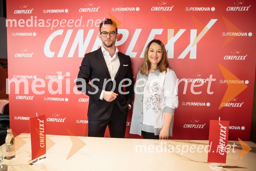  Lucas Langhammer, direktor podjetja Cineplexx v Sloveniji;  Nina Hočevar, marketing CineplexxNovinarska konferenca pred otvoritvijo Cineplexx kina v Supernovi Ljubljana