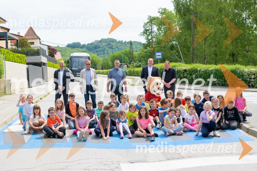 3D zebra za večjo varnost zdaj tudi v Mariboru pri Osnovni šoli Kamnica