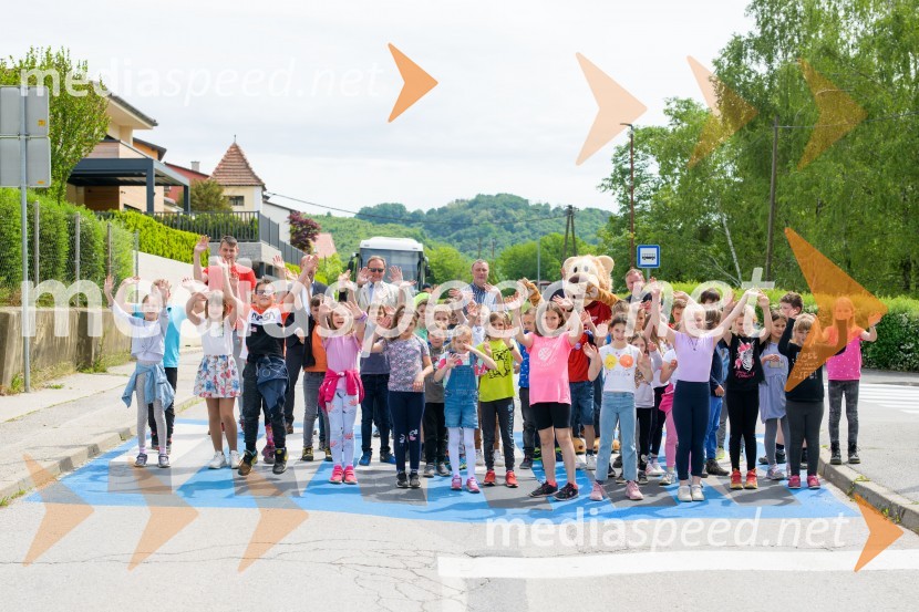 3D zebra za večjo varnost zdaj tudi v Mariboru pri Osnovni šoli Kamnica