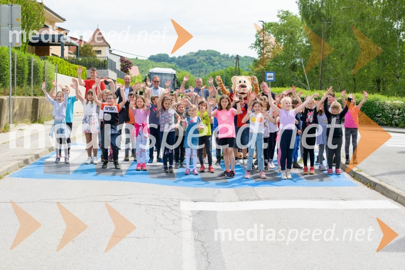 3D zebra za večjo varnost zdaj tudi v Mariboru pri Osnovni šoli Kamnica