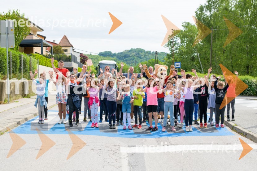 3D zebra za večjo varnost zdaj tudi v Mariboru pri Osnovni šoli Kamnica