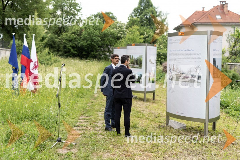 Odprtje razstave natečajnih rešitev za park Slovenske himne