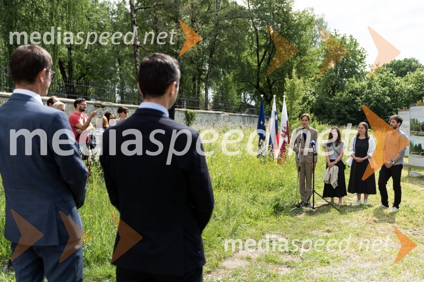 Odprtje razstave natečajnih rešitev za park Slovenske himne