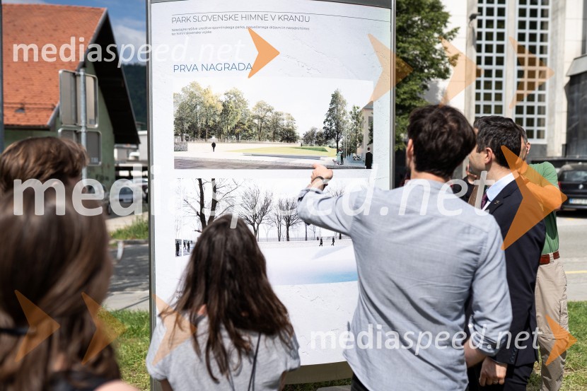 Odprtje razstave natečajnih rešitev za park Slovenske himne